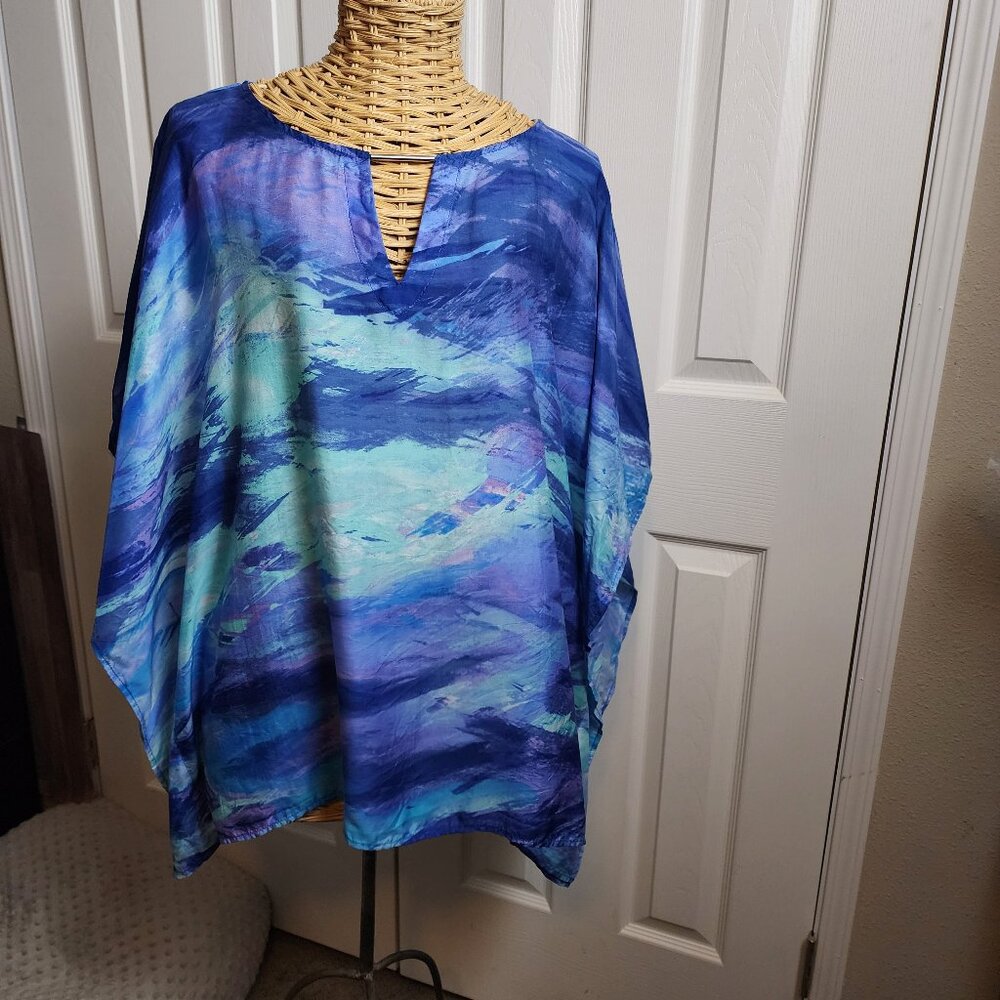 Chico’s Silk Batwing Pullover